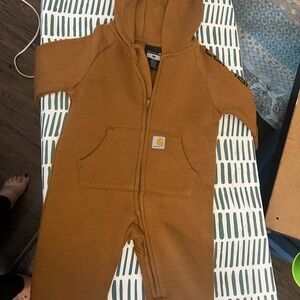 Carhartt Tan Kids Hooded Footie